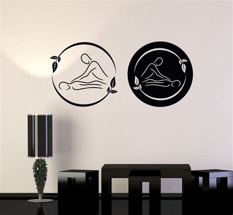 vinyl wall decal spa massage therapy beauty logo relax stickers unique