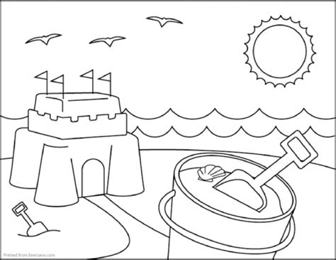 printable beach coloring pages  nfu