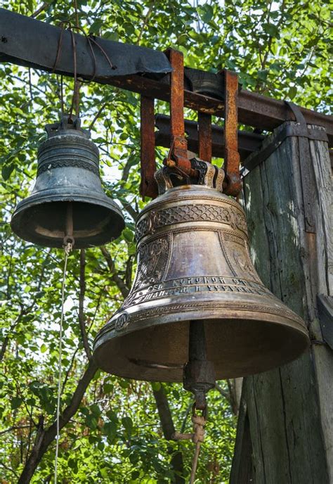 church bells stock image image  medieval brass bells