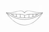 Lips sketch template