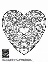 Coloring Pages Flowers Heart Hearts Drawing Complicated Flower Color Colouring Printable Shining Getdrawings Designs Drawings Mandala Adults Adult Clip Skull sketch template