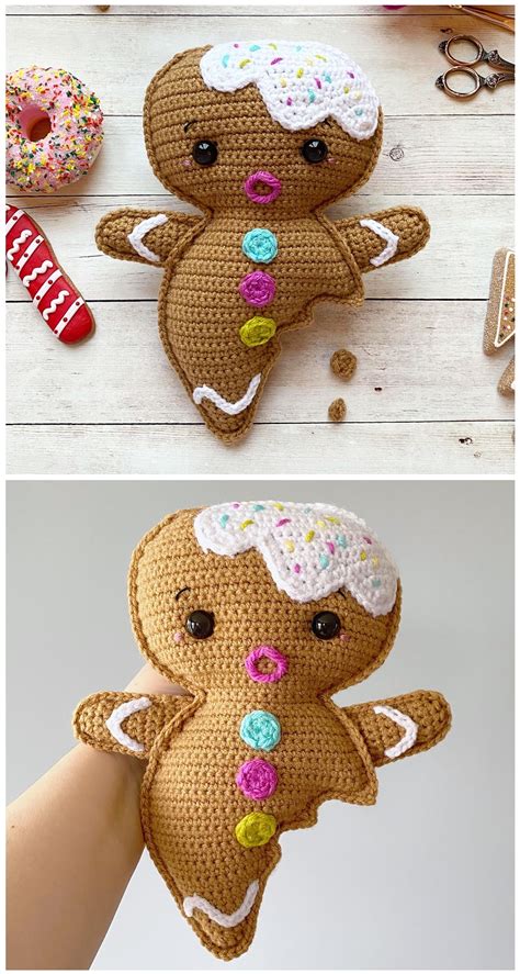 gingerbread man  crochet pattern tutorials