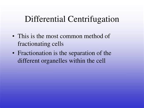 differential centrifugation powerpoint    id