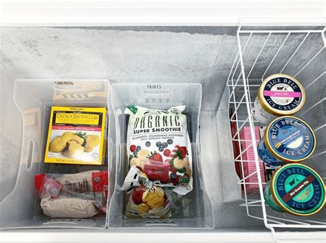 tips    chest freezer organized