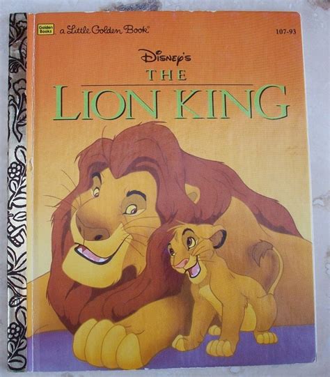 The Lion King Little Golden Book Disney S The By Nenafayesattic