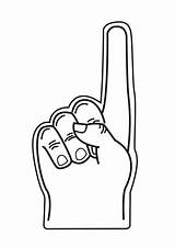 Hand Template Printable Clipart sketch template