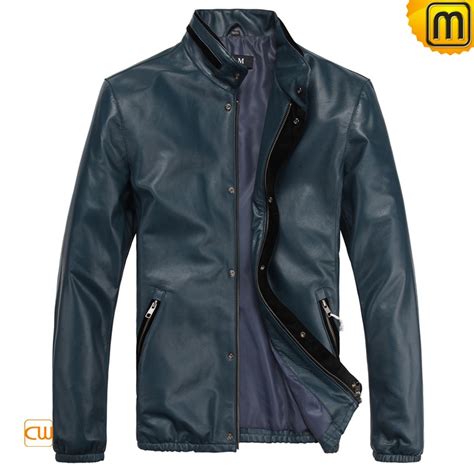 Men S Slim Fit Motorcycle Leather Jacket Cw812208