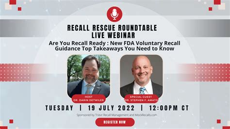 recall webinar   recall ready  fda guidance top takeaways