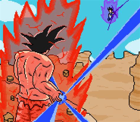 goku vs vegeta saiyan s saga by juanpuerto99 on newgrounds