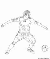 Coloring Ozil Mesut Soccer Joueurs Pages Printable sketch template