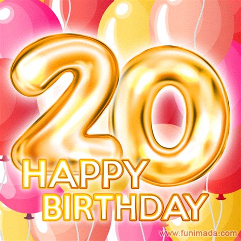 Happy 20th Birthday Animated S Download On