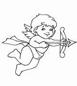 Cupid Coloring Pages Arrow Kids Template sketch template