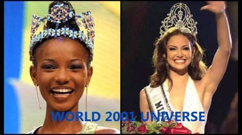 Miss World Vs Miss Universe 2001 2015 Youtube