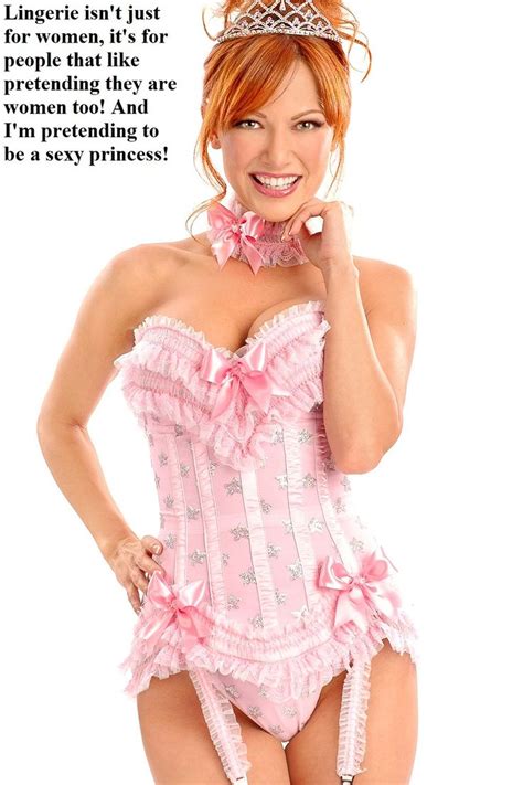 sissy captions and more captions lingerie pink corset sexy lingerie
