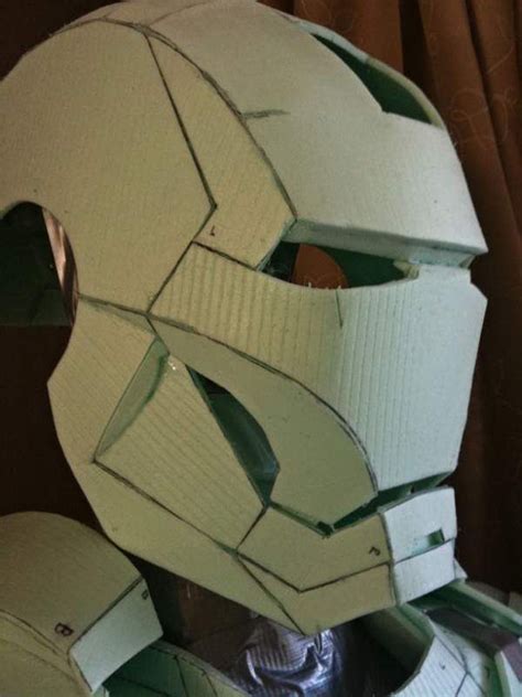 ironman easy cut foam building cardboard costume cardboard mask