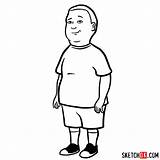 Hill Bobby King Step Drawing Sketchok Draw Characters sketch template