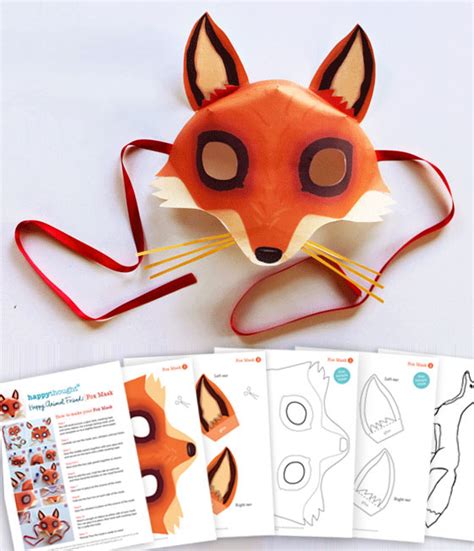 fox mask template carinewbi
