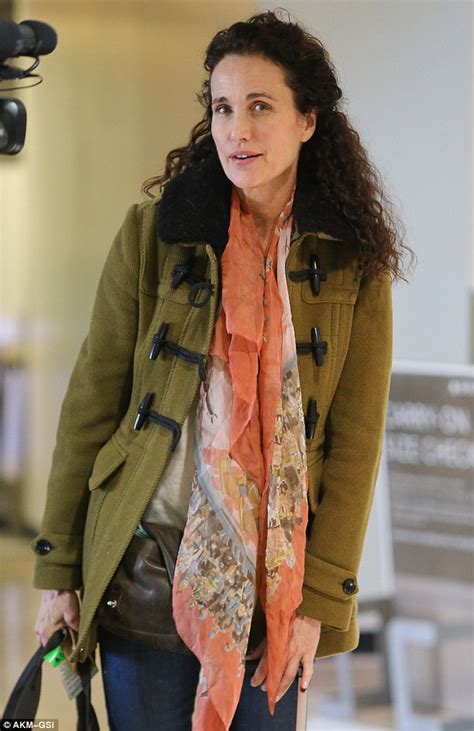 andie macdowell looks stunning at lax daily mail online