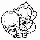Coloring Pennywise Clown Scary ça Effrayant Indiaparenting Pumpkin Coloriages Printcolorcraft Roblox sketch template