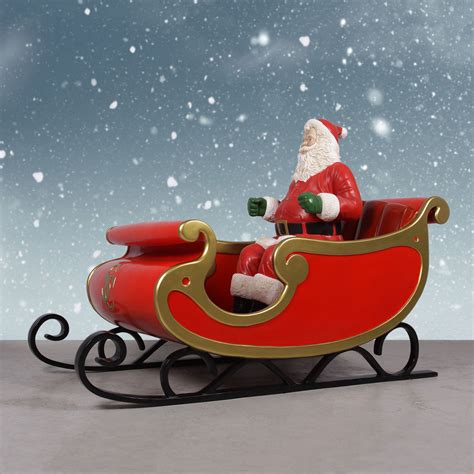 nordic reindeer  santa sleigh  santa display