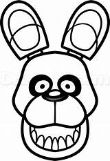Bonnie Fnaf Coloring Freddy Pages Drawing Golden Easy Para Colorear Draw Five Nights Bunny Drawings Dibujos Print Freddys Head Birthday sketch template