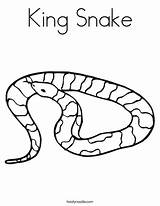 Snake Coloring Pages Snakes King Printable Kids Print Color Cobra Drawing Colouring Anaconda California Reptile Kingsnake Noodle Twistynoodle Twisty Animal sketch template