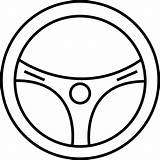 Steering Wheel Icon Car Clipart Drawing Vehicle Wheels Coloring Transparent Getdrawings Auto Svg Driver Pages Silhouette Print Icons Vector Search sketch template