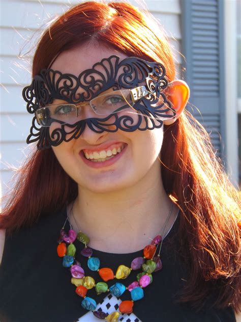 masquerade masks  people  wear glasses  dresses