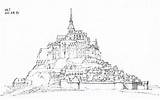 Mont Michel sketch template