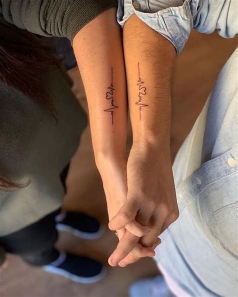 40 matching cute couple tattoo ideas with meaning