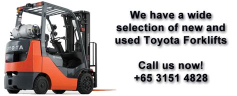 forklift singapore  sell  rent toyota forklifts