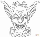 Pennywise Coloring Pages Clown Printable Color Getcolorings Scary sketch template