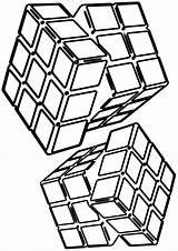 Rubik Coloringhome sketch template