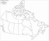 Map Canada Blank Provinces Outline Territories Base School Maps Geography sketch template