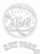 Coloring Mets Pages Logo York Mlb Baseball Printable City Rangers Jets Chiefs Skyline Sport Print Cubs Chicago Football Kids Kc sketch template