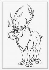 Frozen Sven Coloring Pages Car sketch template