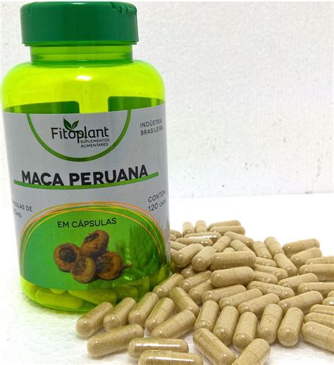 maca peruana original mg  capsulas  potes   em mercado