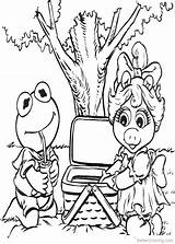 Coloring Muppet Babies Pages Muppets Baby Picnic Printable Piggy Kermit Miss Drawing Disney Animal Kids Coloriage Color Ants Elmo Teddy sketch template
