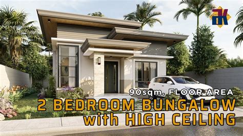 small house design  sqm  bedroom bungalow  high ceiling ofw dream house youtube