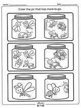 Espaciales Preschool Nociones Shapes Insectos Preescolares Actividades sketch template
