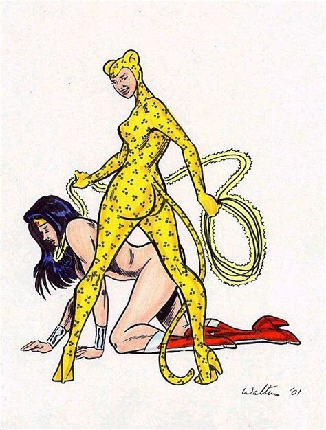 cheetah makes wonder woman sex slave wonder woman and cheetah luscious