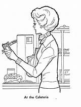 Coloring Pages Cafeteria Clipart Getdrawings Getcolorings sketch template