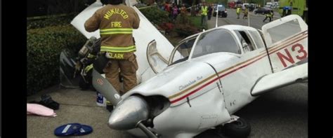 dramatic dashcam footage shows plane crash  mukilteo washington