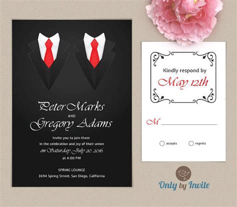 21 best images about same sex wedding invitations on pinterest