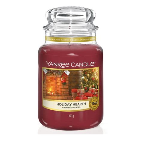yankee candle holiday hearth large jar  candle emporium