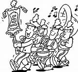 Musicale Bandas Fanfare Quito Musicais Popolare Marcha Colorier Bandinha Orquesta sketch template