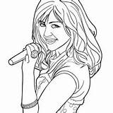 Hannah Montana Sing Miley Coloring Song Netart Stewart Getdrawings Drawing sketch template