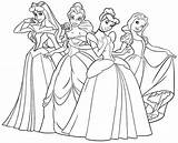 Princess Coloring Disney Pages Princesses Printable Belle Pdf Ariel Colouring Kids Cute Print Together Color Linear 1358 Leia Getdrawings Getcolorings sketch template