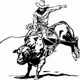 Bull Riding Rodeo Clip Clipart Cowboy Coloring Western Drawing Pages Pbr Drawings Canby Cliparts Rider Riders Stickers Decal Clinic Practice sketch template