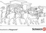 Schleich Kleurplaten Paarden Paard Stable Webshopapp Ausmalbild 2141 1555 Afkomstig Bezoeken Farm sketch template